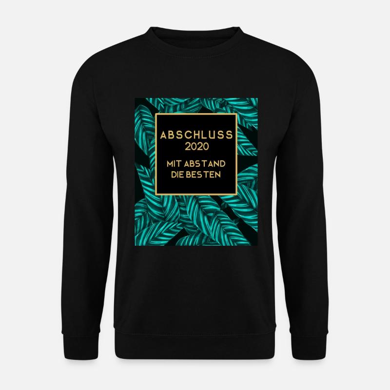 Abschluss 2020 Mit Abstand Bestanden! Palmen Blatt - Unisex Pullover - Schwarz
