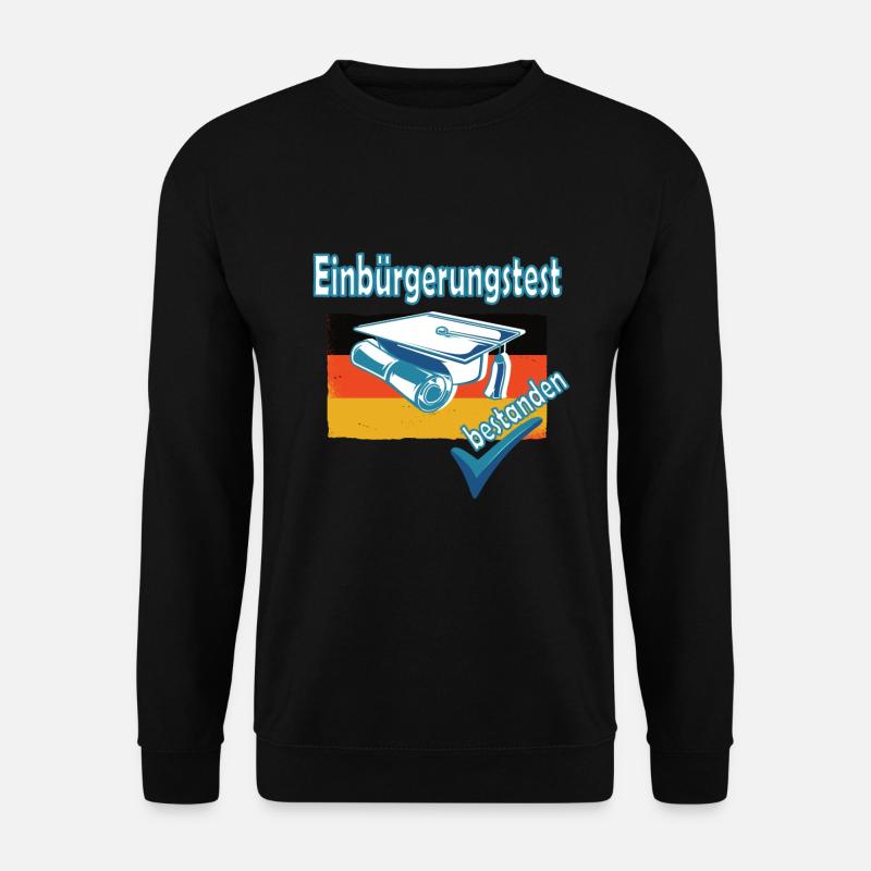 Integrationskurs Deutsch Einbürgerung Geschenk - Unisex Pullover - Schwarz