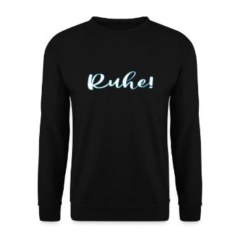 Pscht Ruhe Lehrergeschenk - Unisex Pullover - Schwarz - Vorne - Alina (178cm) & Michal (187cm)
