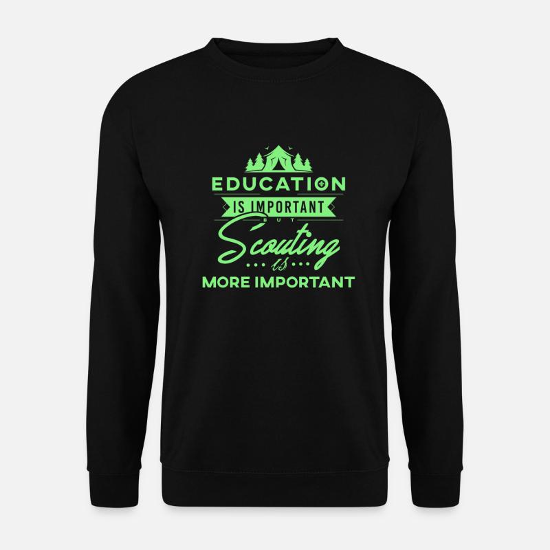 Pfadfinder Scout Statement - Unisex Pullover - Schwarz