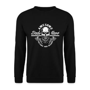 Funny tattoo tattooist tattoos gift - Unisex Sweatshirt - black - Front - Alina (178cm) & Michal (187cm)