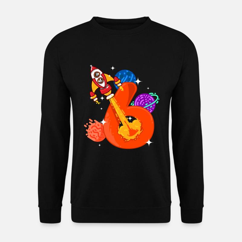 Kinder 6. Geburtstag 6 jähriger zum - Unisex Pullover - Schwarz