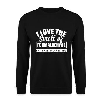 Forensic medical examiner forensics formaldehyde - Unisex Sweatshirt - black - Front - Alina (178cm) & Michal (187cm)