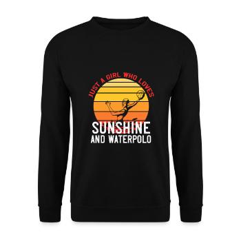 Water-polo water-polo filles femmes - Sweat-shirt Unisexe - noir - Devant - Alina (178cm) & Michal (187cm)