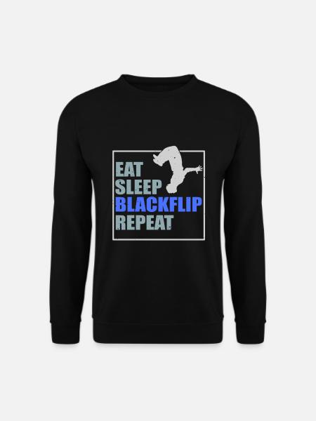 Freerunning backflip parkour - Unisex Sweatshirt - black