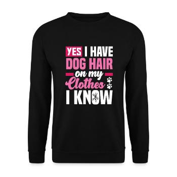 Toiletteur pour chien Toiletteur pour chien Toiletteur pour chien - Sweat-shirt Unisexe - noir - Devant - Alina (178cm) & Michal (187cm)