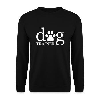 Drôle de chien dresseur de chien école de chien - Sweat-shirt Unisexe - noir - Devant - Alina (178cm) & Michal (187cm)