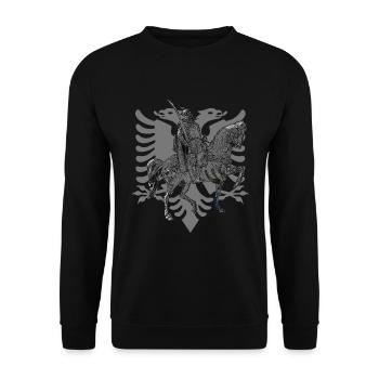 Eagle, gift idea - Unisex Sweatshirt - black - Front - Alina (178cm) & Michal (187cm)