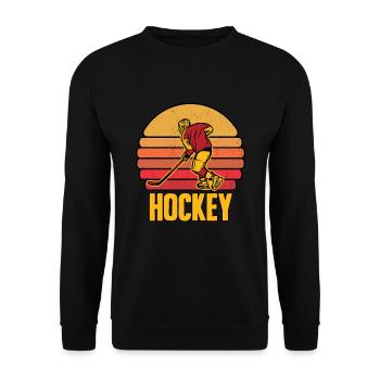 Hockey hockey bâtons de hockey cadeau d’équipe - Sweat-shirt Unisexe - noir - Devant - Alina (178cm) & Michal (187cm)