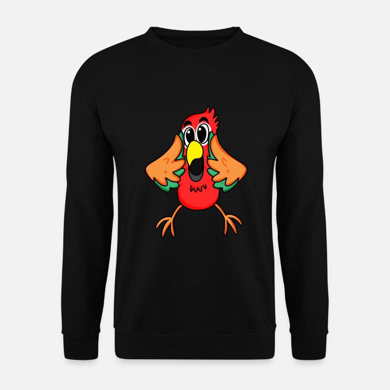 Papagei Dschungel - Unisex Pullover - Schwarz