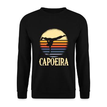Martial arts retro capoeira gift sport athlete - Unisex Sweatshirt - black - Front - Alina (178cm) & Michal (187cm)