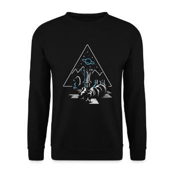 Cool chess player chess player gift - Unisex Sweatshirt - black - Front - Alina (178cm) & Michal (187cm)