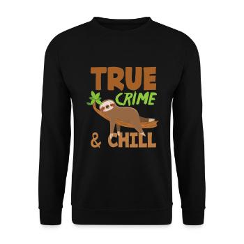 True Crime Crime Thriller Détective Assassiner - Sweat-shirt Unisexe - noir - Devant - Alina (178cm) & Michal (187cm)