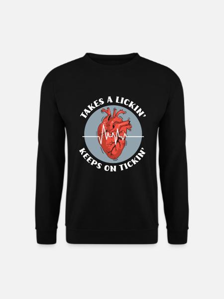 Herzinfarkt Bypass Operation Herz OP Herzchirurgie - Unisex Pullover - Schwarz