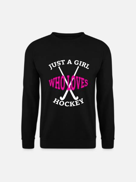 Feldhockey Damen Hockey Mädchen Hockeyspielerin - Unisex Pullover - Schwarz
