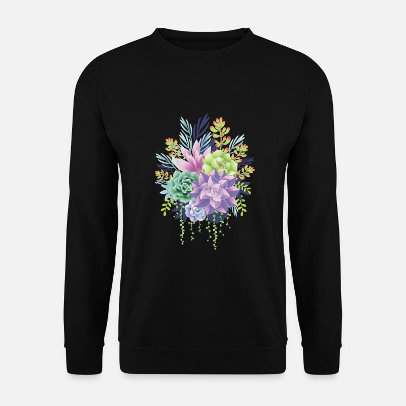 Succulents - Unisex Sweatshirt - black