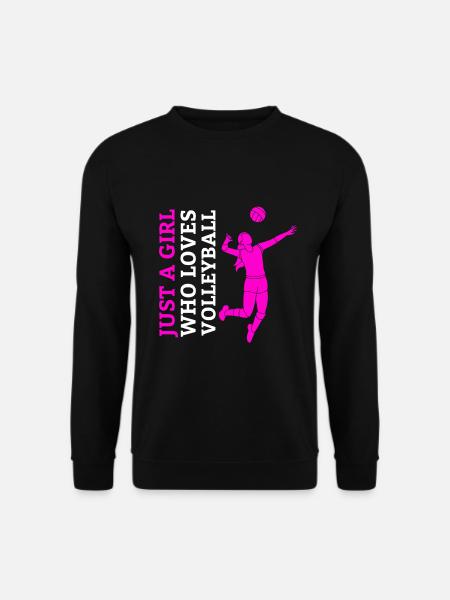 Volleyball Volleyballerin Beachvolleyball Mädchen - Unisex Pullover - Schwarz