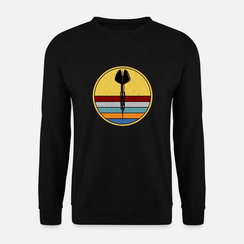 Dart Dartspieler Dartpfeile lustig Hobby Darten - Unisex Pullover - Schwarz