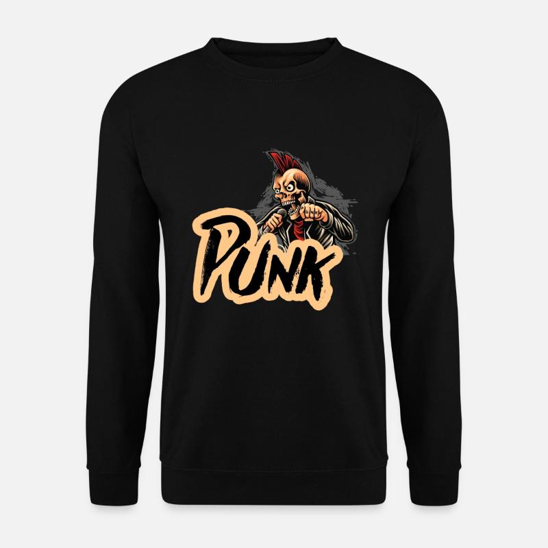 Punk Punker Heavymetal Punkrock Geschenk - Unisex Pullover - Schwarz