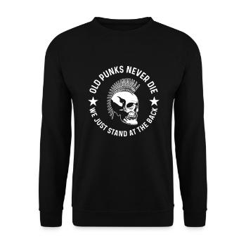 Le punk rengaine - Sweat-shirt Unisexe - noir - Devant - Alina (178cm) & Michal (187cm)