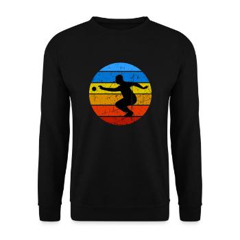 Boule Petanque Boccia Boule Player Boules Ball - Unisex Sweatshirt - black - Front - Alina (178cm) & Michal (187cm)