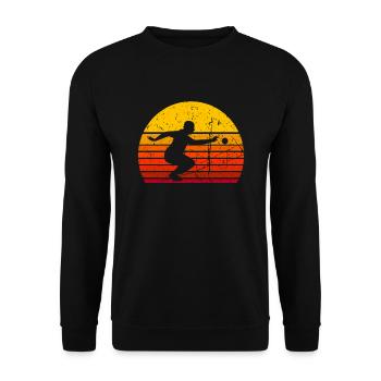 Boule Petanque Boccia Boule Player Boules Ball - Unisex Sweatshirt - black - Front - Alina (178cm) & Michal (187cm)