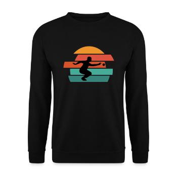Boule Petanque Boccia Boule Player Boules Ball - Unisex Sweatshirt - black - Front - Alina (178cm) & Michal (187cm)