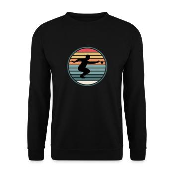 Boule Petanque Boccia Boule Player Boules Ball - Unisex Sweatshirt - black - Front - Alina (178cm) & Michal (187cm)
