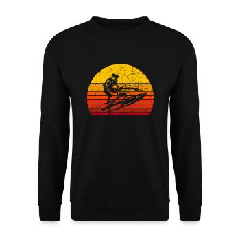 Jetski Water sports Jetboat Beach Waterskiing Sport - Unisex Sweatshirt - black - Front - Alina (178cm) & Michal (187cm)