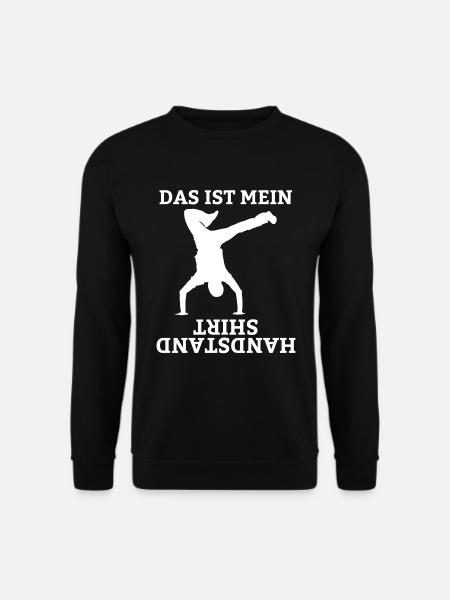 Gymnastik Bodenturnen Handstand Sportlehrer Turner - Unisex Pullover - Schwarz