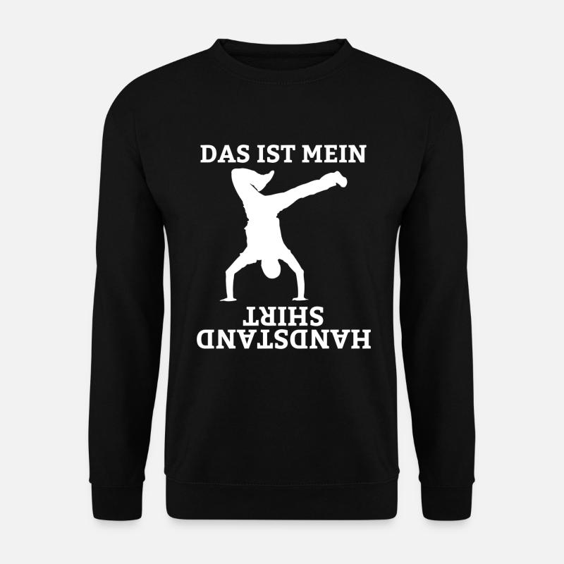 Gymnastik Bodenturnen Handstand Sportlehrer Turner - Unisex Pullover - Schwarz
