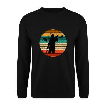 Sondeln Metalldetektor Sondler Metallsucher Schatz - Unisex Pullover - Schwarz - Vorne - Alina (178cm) & Michal (187cm)