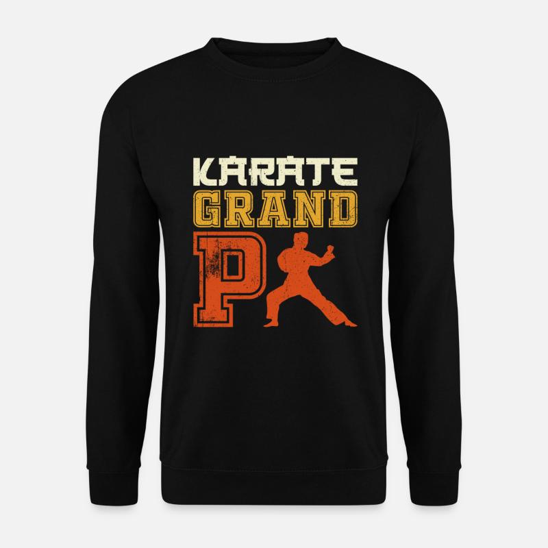 Karate Opa Karate Training - Unisex Pullover - Schwarz
