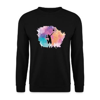 Volleyball Sports Volleyball Women's Women's - Unisex Sweatshirt - black - Front - Alina (178cm) & Michal (187cm)