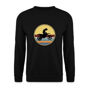 Motorcross Kinder - Unisex Pullover - Schwarz - Vorne - Alina (178cm) & Michal (187cm)