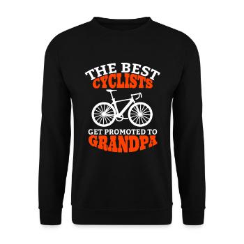 Fahrrad Opa Radeln Fahrradtour Großvater Radfahren - Sweat-shirt Unisexe - noir - Devant - Alina (178cm) & Michal (187cm)