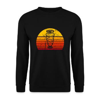 Kebab skewer Vintage - Unisex Sweatshirt - black - Front - Alina (178cm) & Michal (187cm)