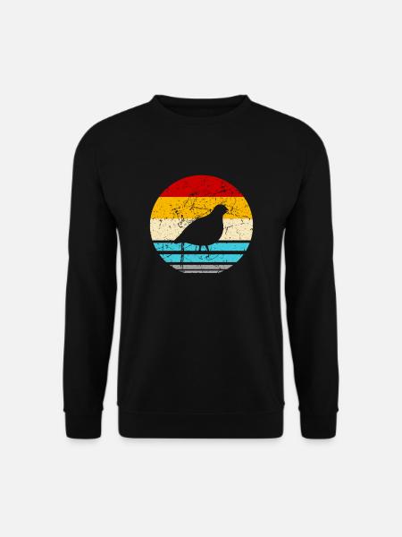 Wachtel Wachteln Wachtelzüchter Vogel Bauernhof - Unisex Pullover - Schwarz
