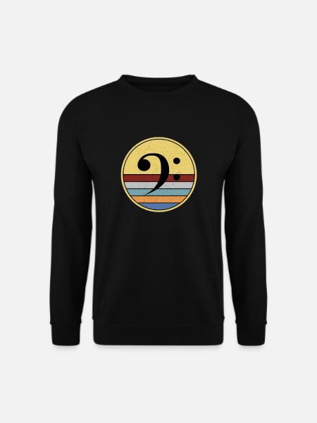 Musik Musiker Bassschlüssel - Unisex Pullover - Schwarz