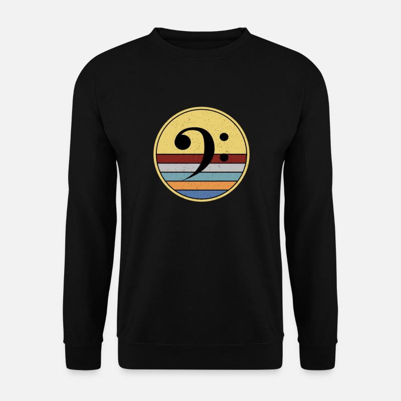 Musik Musiker Bassschlüssel - Unisex Pullover - Schwarz