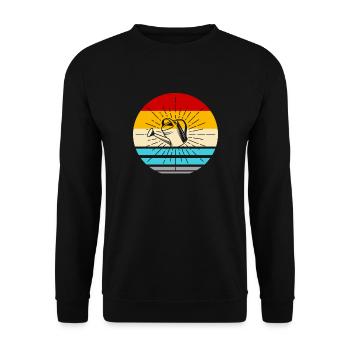 Jardin jardinier arrosoir - Sweat-shirt Unisexe - noir - Devant - Alina (178cm) & Michal (187cm)