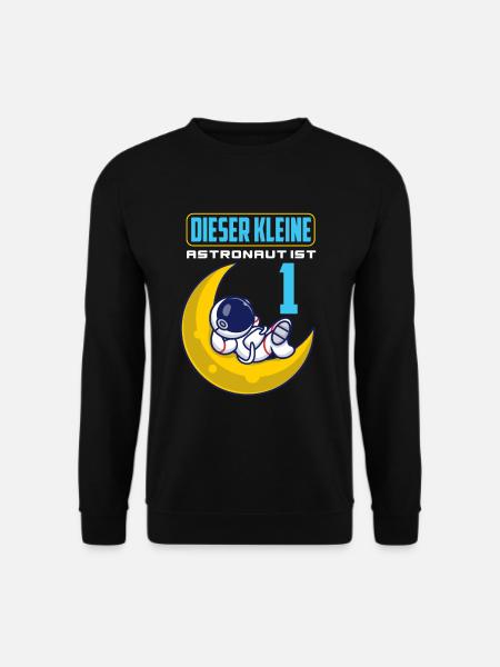 1. Geburtstag 1 Jahr Astronaut Weltraum Party - Unisex Pullover - Schwarz