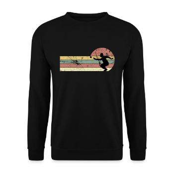 Boule Petanque Boccia Boule player Boules Ball - Unisex Sweatshirt - black - Front - Alina (178cm) & Michal (187cm)