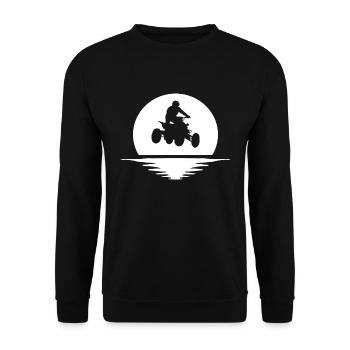 Quad Quad Driver Motorsport Quad - Unisex Sweatshirt - black - Front - Alina (178cm) & Michal (187cm)
