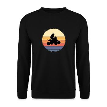 Quad Quad Driver Motorsport Quad - Unisex Sweatshirt - black - Front - Alina (178cm) & Michal (187cm)