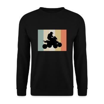Quad Quad Driver Motorsport Quad - Unisex Sweatshirt - black - Front - Alina (178cm) & Michal (187cm)