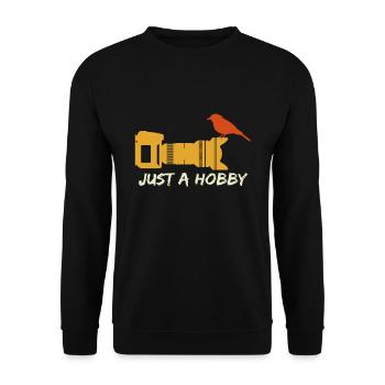 Bird watching Just a hobby - Unisex Sweatshirt - black - Front - Alina (178cm) & Michal (187cm)