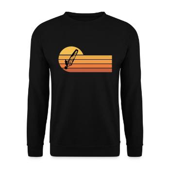 Windsurfing Windsurfers - Unisex Sweatshirt - black - Front - Alina (178cm) & Michal (187cm)