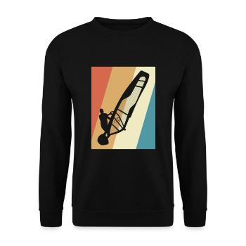 Windsurfing Windsurfers - Unisex Sweatshirt - black - Front - Alina (178cm) & Michal (187cm)