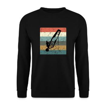 Windsurfing Windsurfers - Unisex Sweatshirt - black - Front - Alina (178cm) & Michal (187cm)